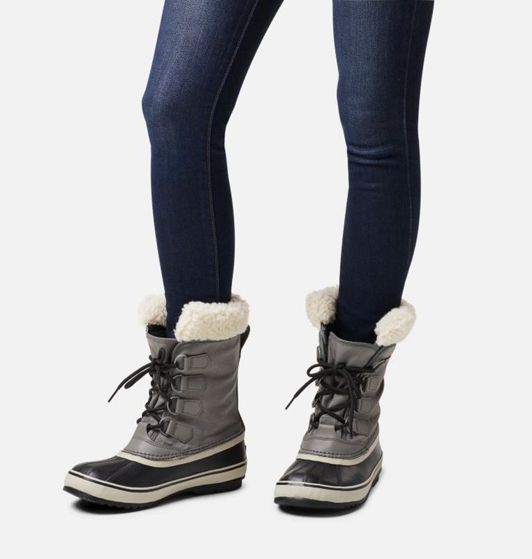 Womens Snow Boots Grey/Black - Sorel Winter Carnival™ Low - 032-YOFXNW